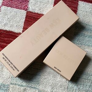 KKW Beauty body foundation (medium) + body brush